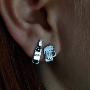 Chop Beer Earrings